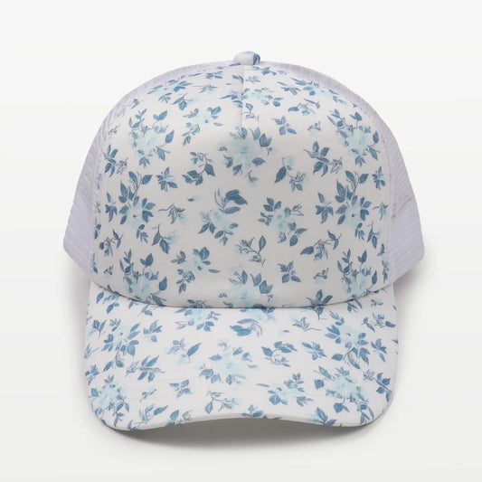 Floral Print Trucker Hat