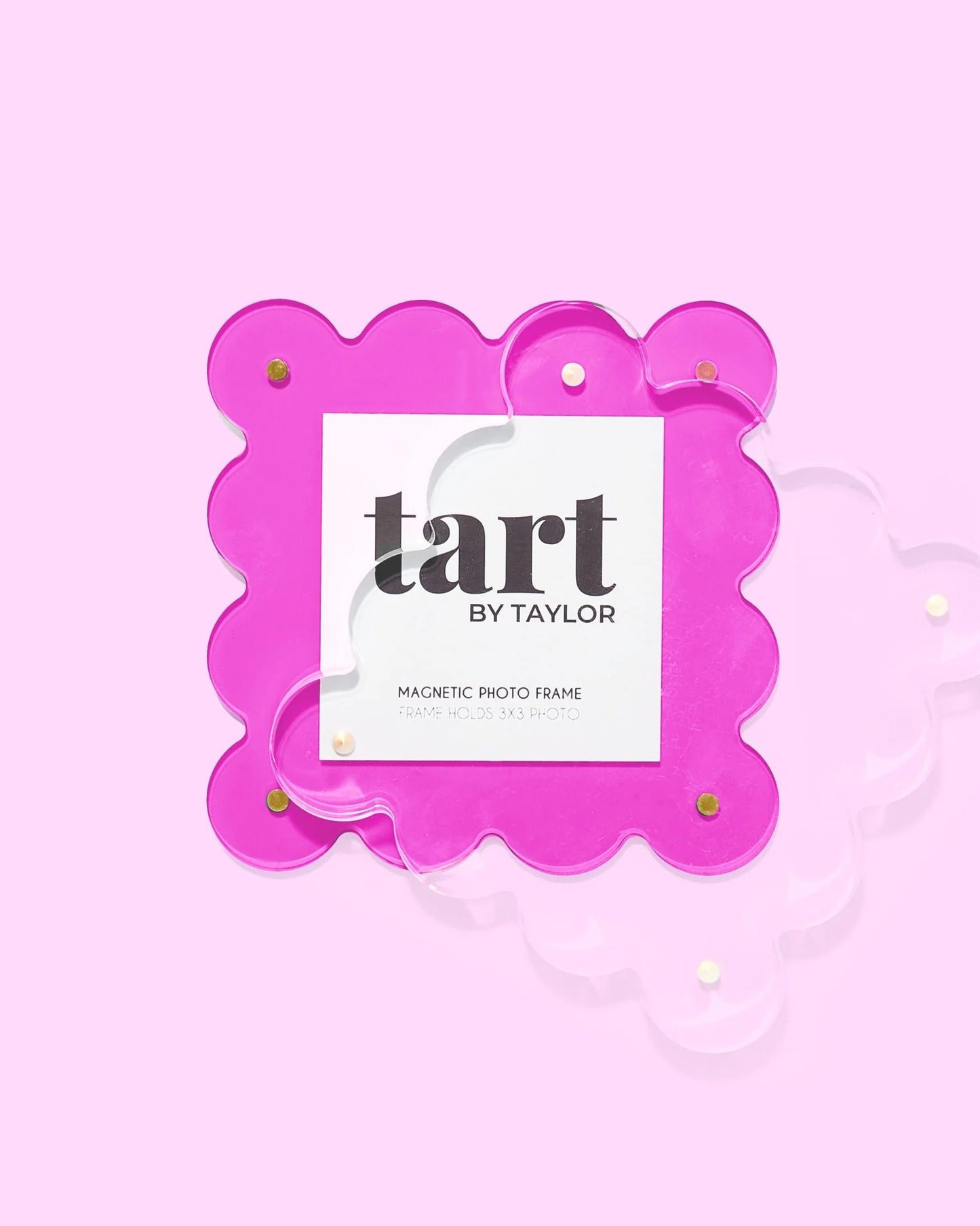 Acrylic Square Picture Frame- Fuchsia