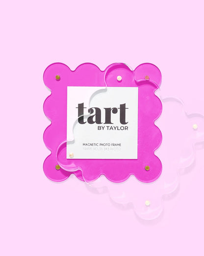 Acrylic Square Picture Frame- Fuchsia
