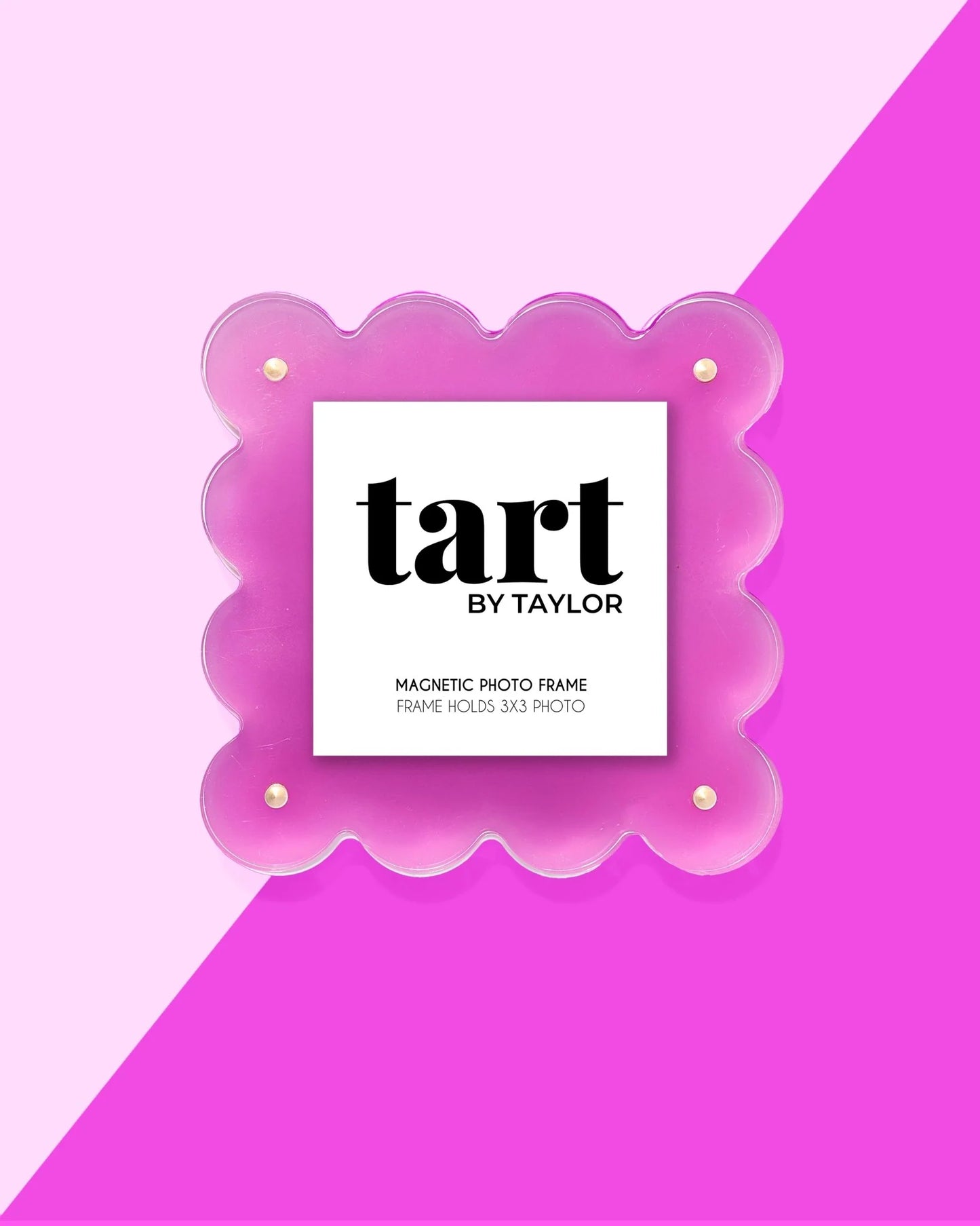 Acrylic Square Picture Frame- Fuchsia