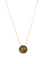 Glow Coin Necklace Gold