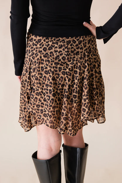 Be Fierce Leopard Mini Skirt