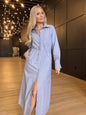 Alamo Maxi Dress Oxford Blue