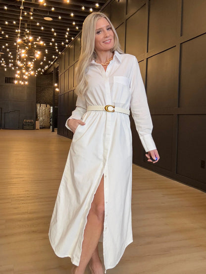 Alamo Maxi Dress Tocuyo White
