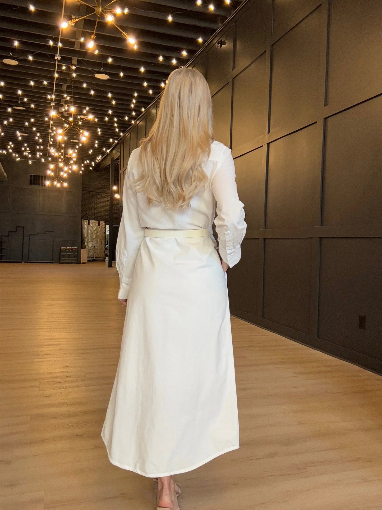 Alamo Maxi Dress Tocuyo White