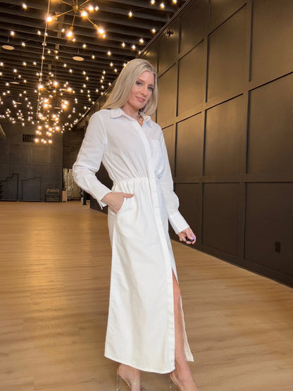 Alamo Maxi Dress Tocuyo White
