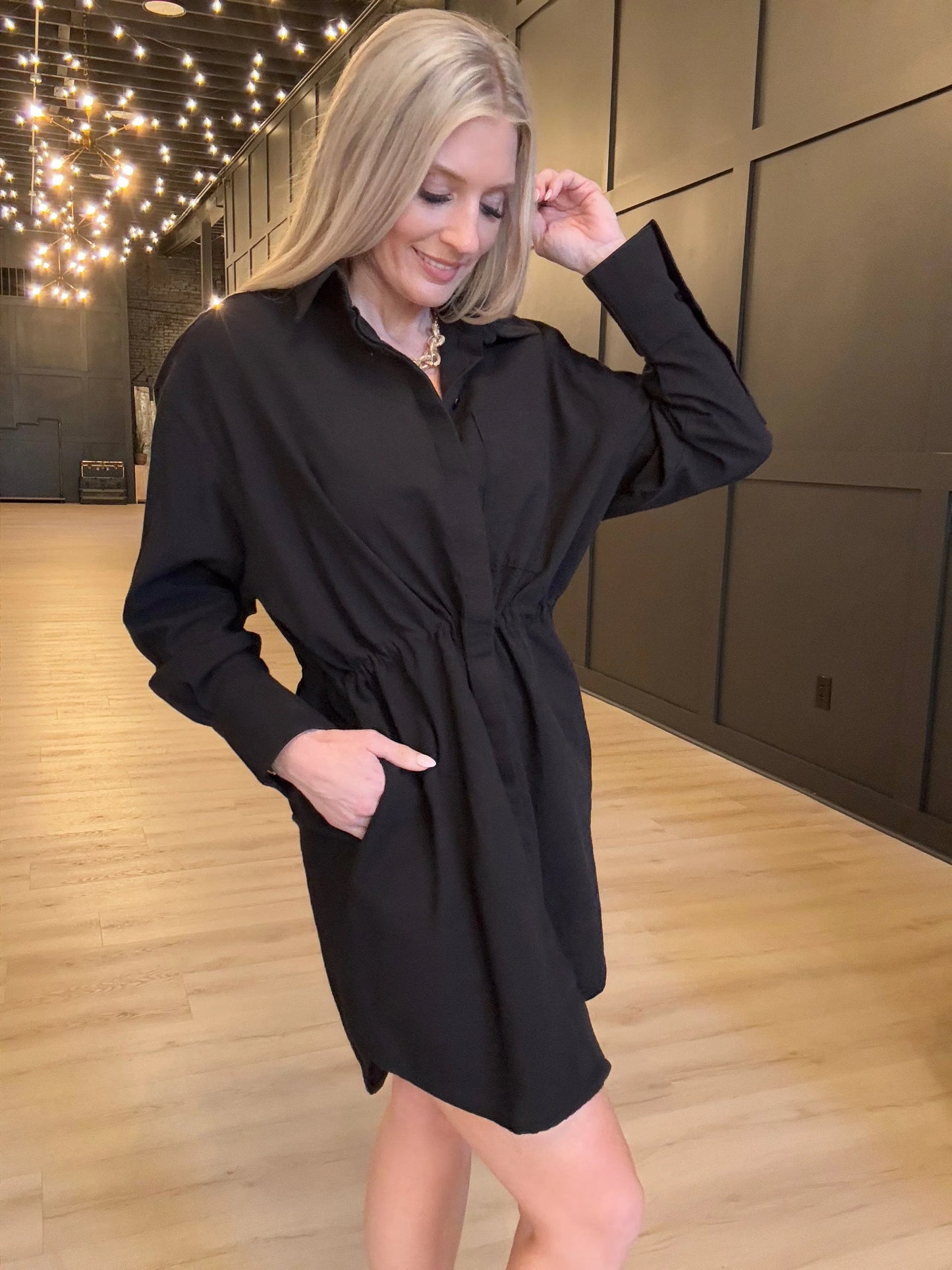 Houston Mini Dress Tocuyo Black
