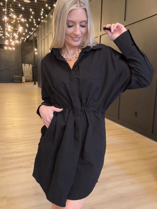 Houston Mini Dress Tocuyo Black