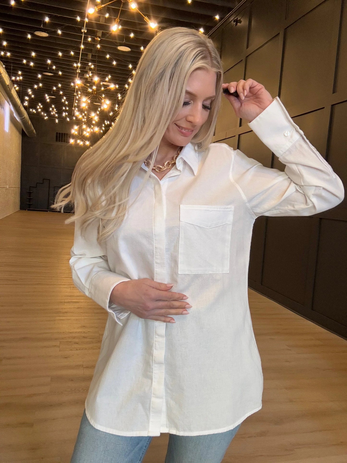 Austin Relaxed Button Down - Tocuyo White