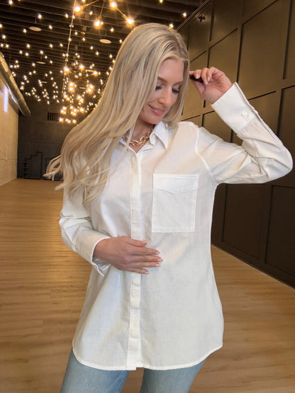 Austin Relaxed Button Down - Tocuyo White