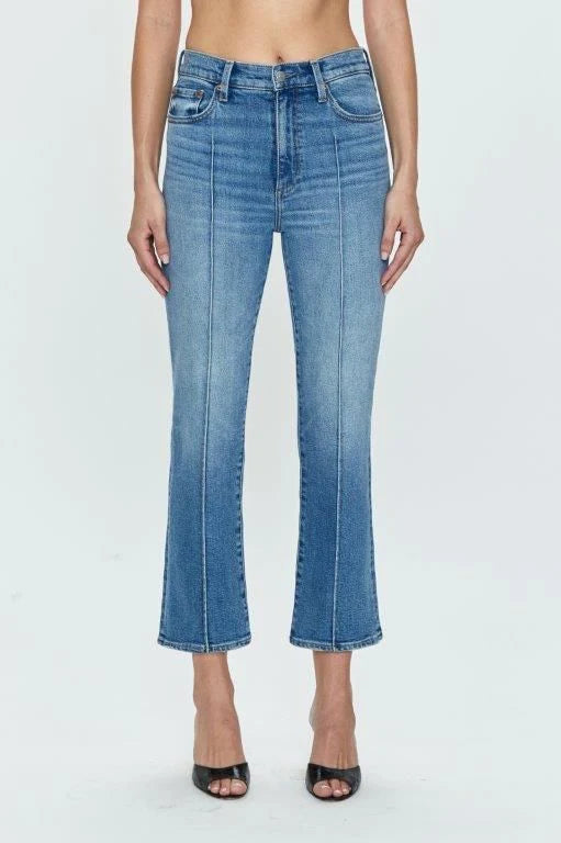 Lennon Pintuck High Rise Crop Boot