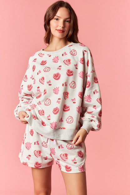 Cake Heart SweatSet
