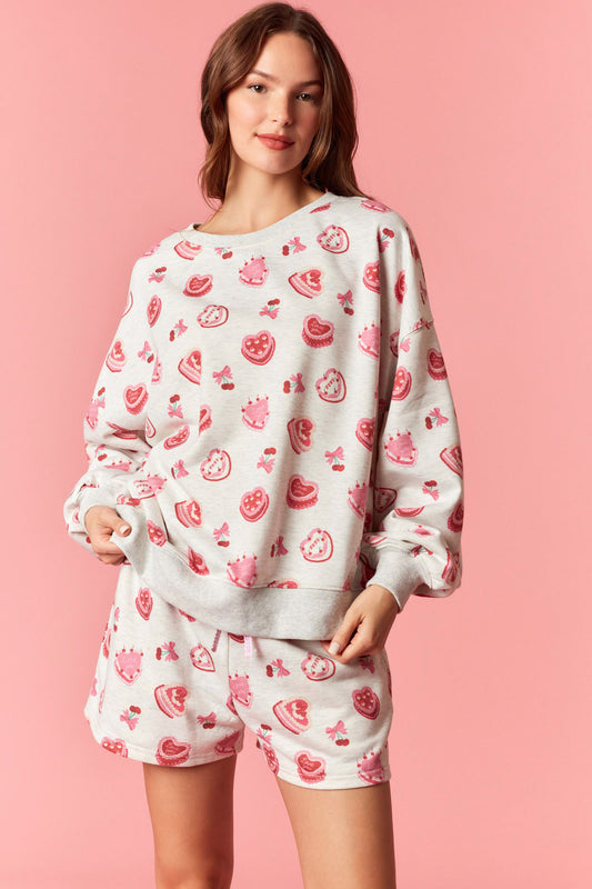Cake Heart SweatSet