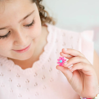 Little Stacks Charms, Pink Flower