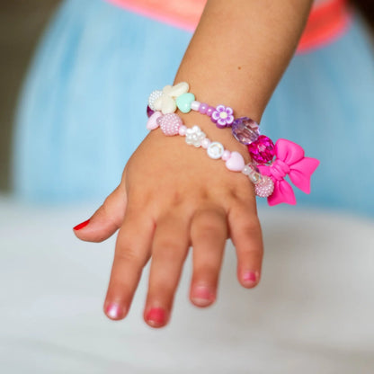 Little Stacks Charms, Large Hot Pink Bow