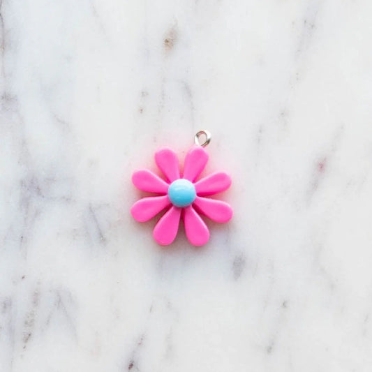Little Stacks Charms, Pink Flower
