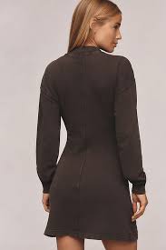 Asher Long Sleeve Mini Dress - Ash