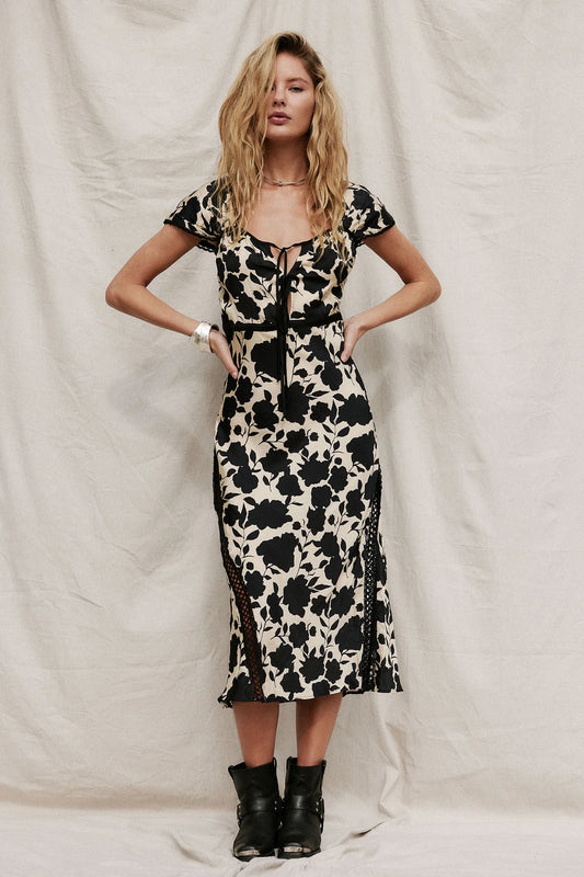 Castilla Midi Dress Cameo Winter White