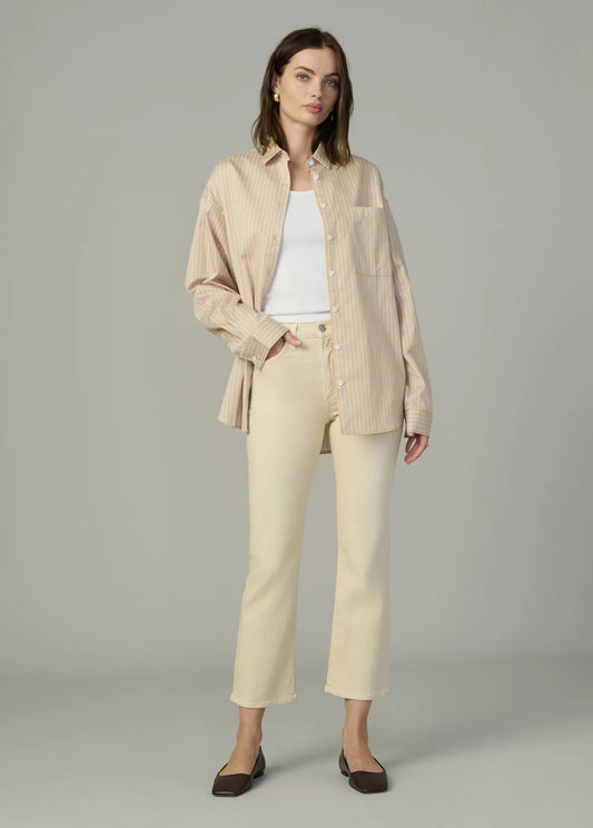 Boyfriend Button Down Almond/Blue