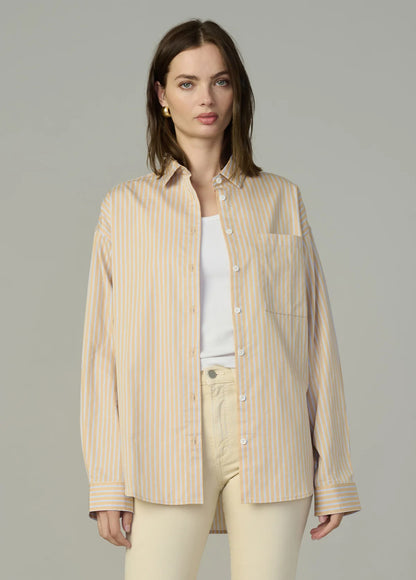 Boyfriend Button Down Almond/Blue