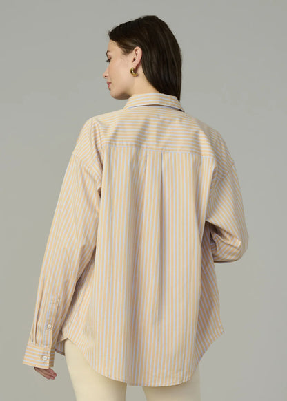 Boyfriend Button Down Almond/Blue