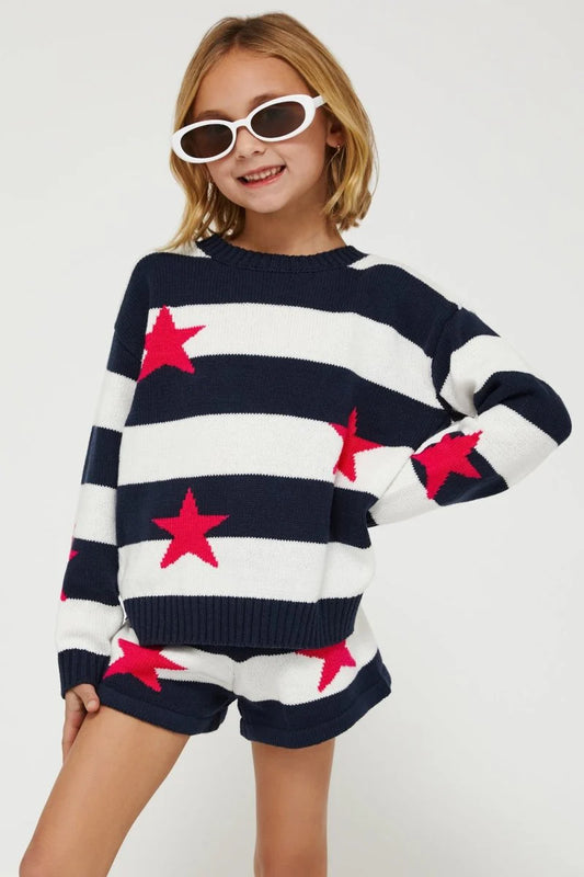 Little Callie Sweater - Liberty Stars