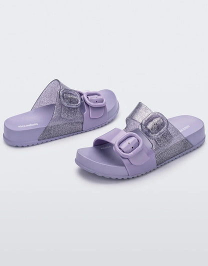 Kids Cozy Slides, glitter lilac