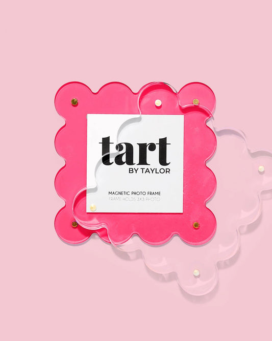 Acrylic Square Picture Frame- Neon Pink