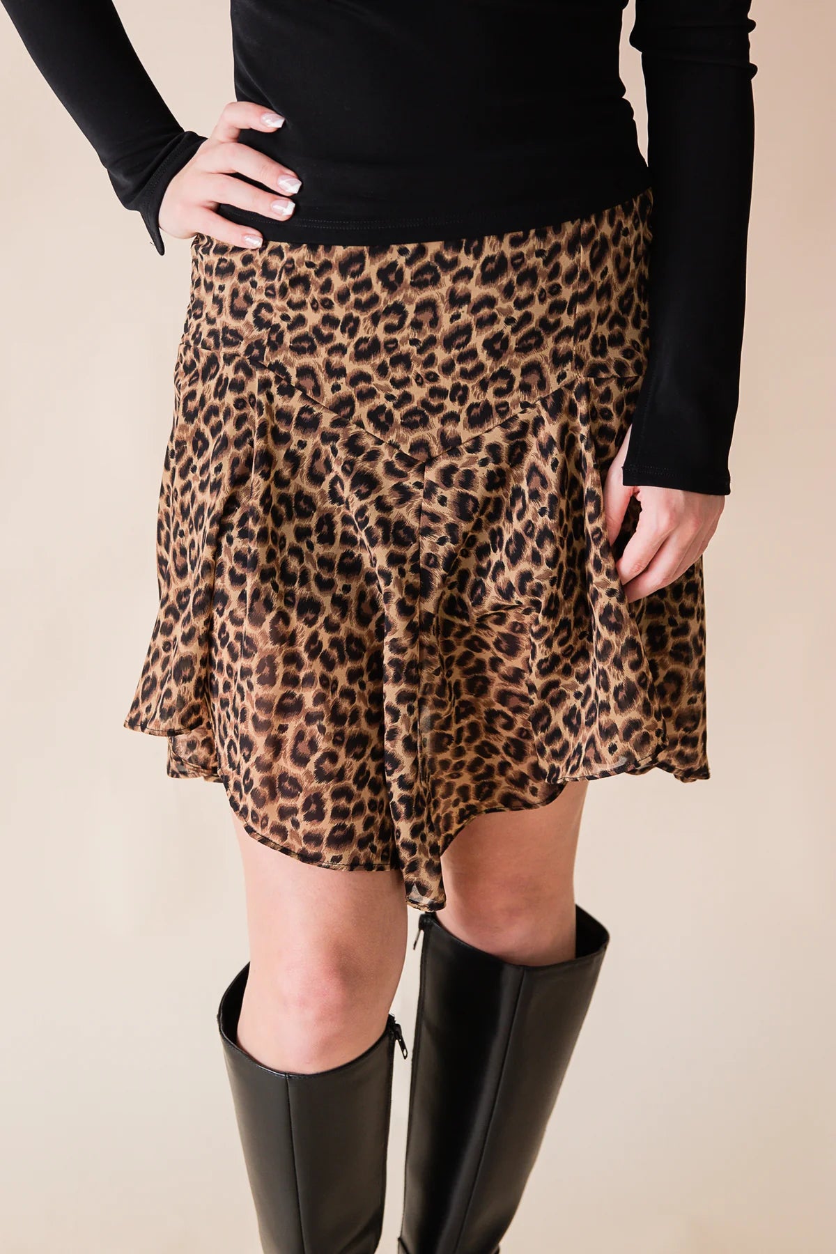 Be Fierce Leopard Mini Skirt