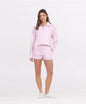 Paradise Pink Cloud Fleece Quarter Zip & Short Set