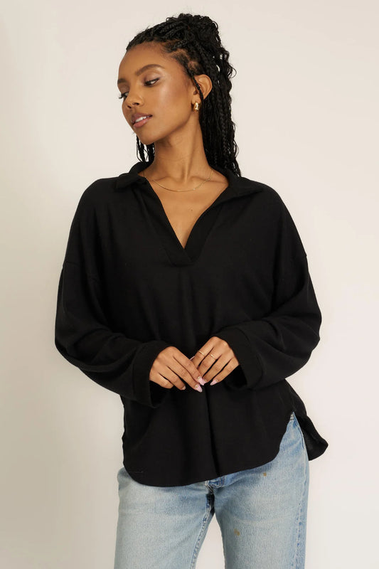 Chiara Cozy Pullover - black