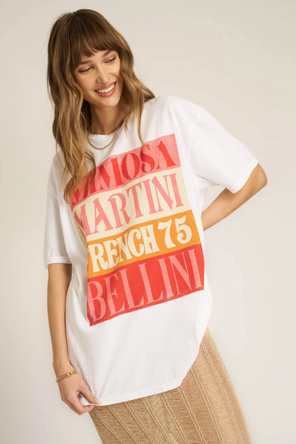 Fancy Drinks Relaxed Tee, One Size