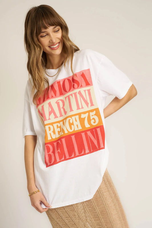 Fancy Drinks Relaxed Tee, One Size