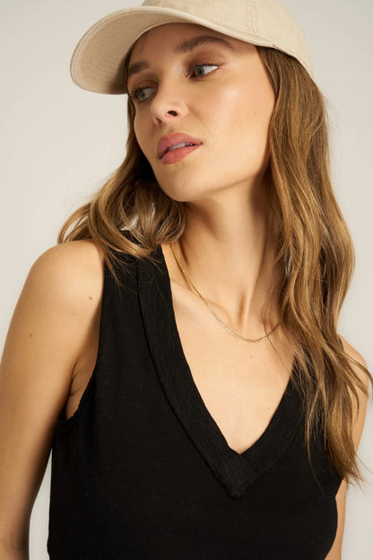 Let Me Know Slub V-Neck Tank