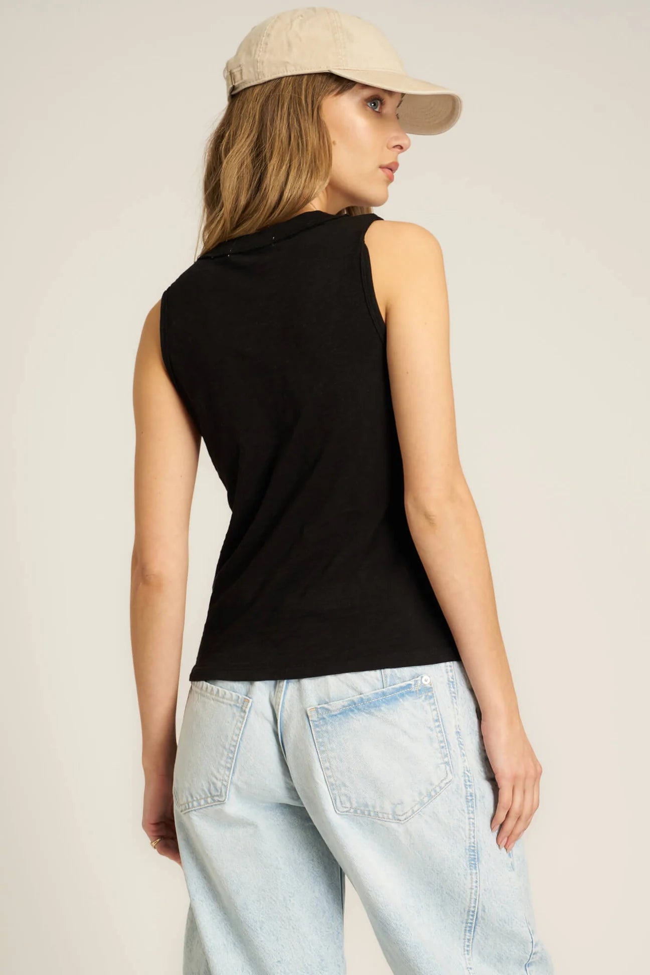 Let Me Know Slub V-Neck Tank