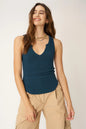 Madly Rib Notch Tank - oceanic teal