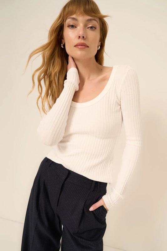 What's the Scoop Rib Long Sleeve