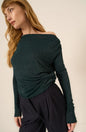 Feeling It Off The Shoulder Lurex LS