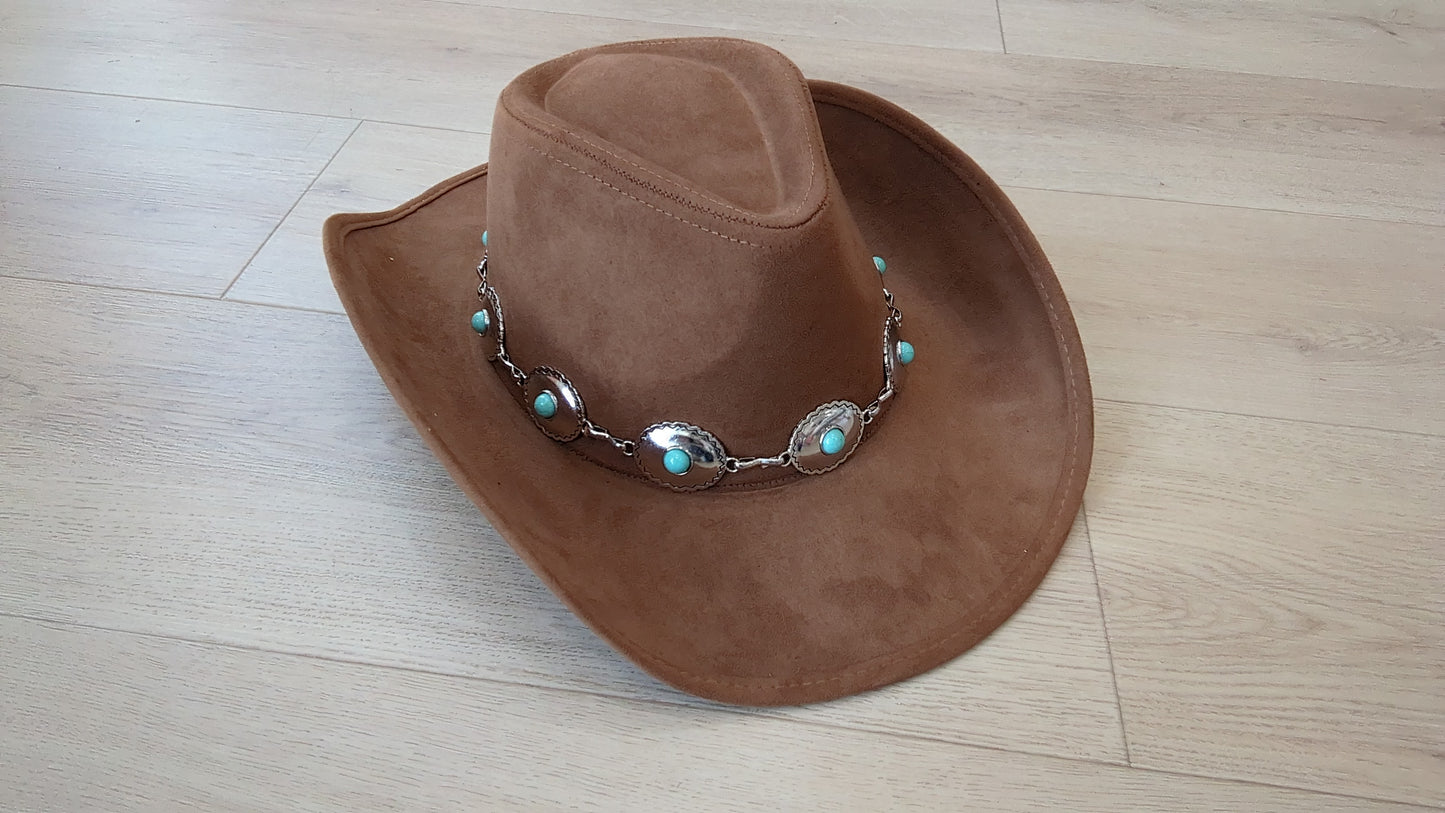 Cowboy Hat w/turquoise