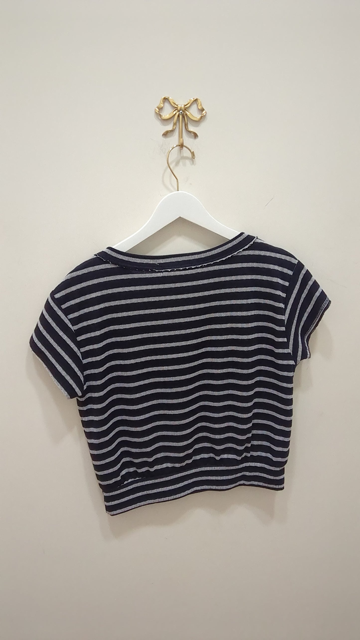 Ospep Navy Textured Striped