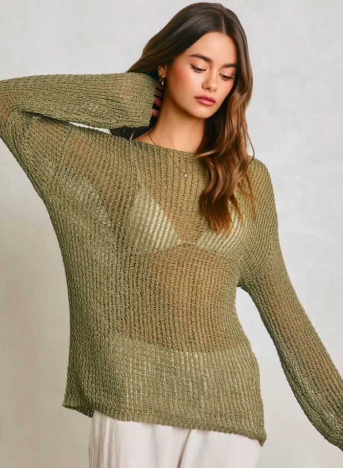 Sage Oversized Knit
