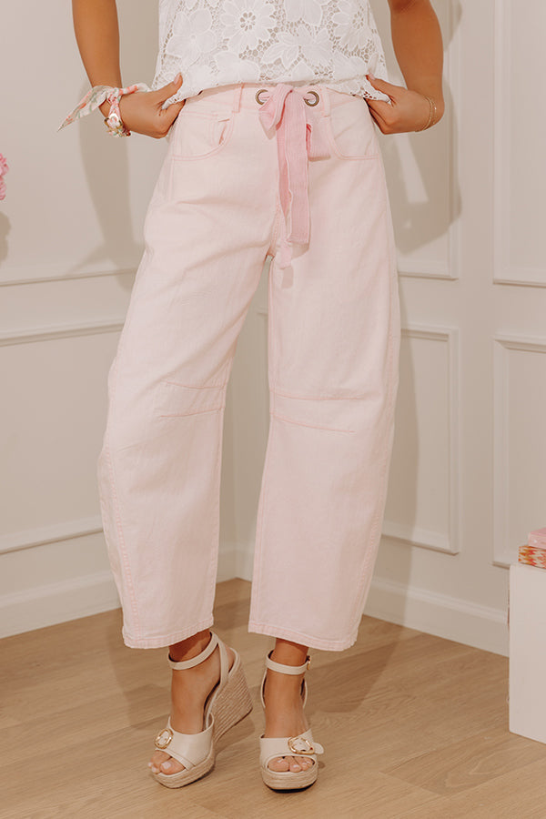 Mineral Washed Barrel Jeans