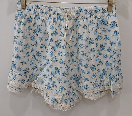 Vivid Ditsy Double Layered Lace Shorts