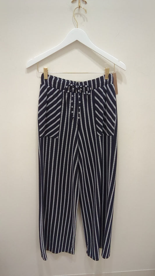 Zadie Navy Striped Pant