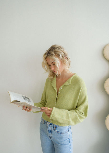 Piper Cardigan Lemongrass