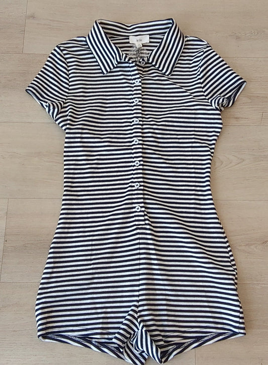Striped Fitted Romper