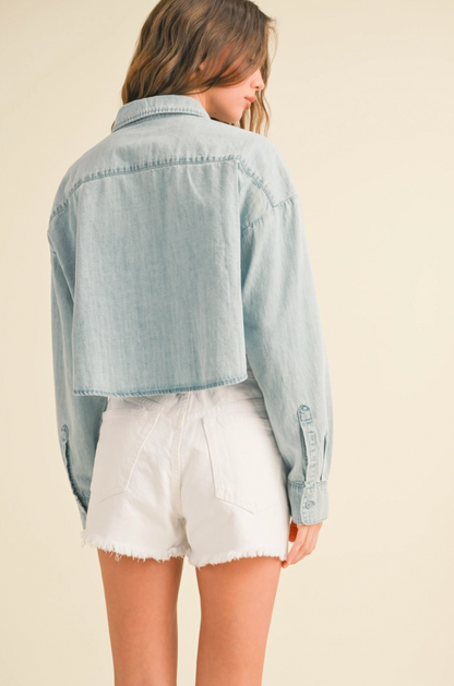 Button Down Light Denim