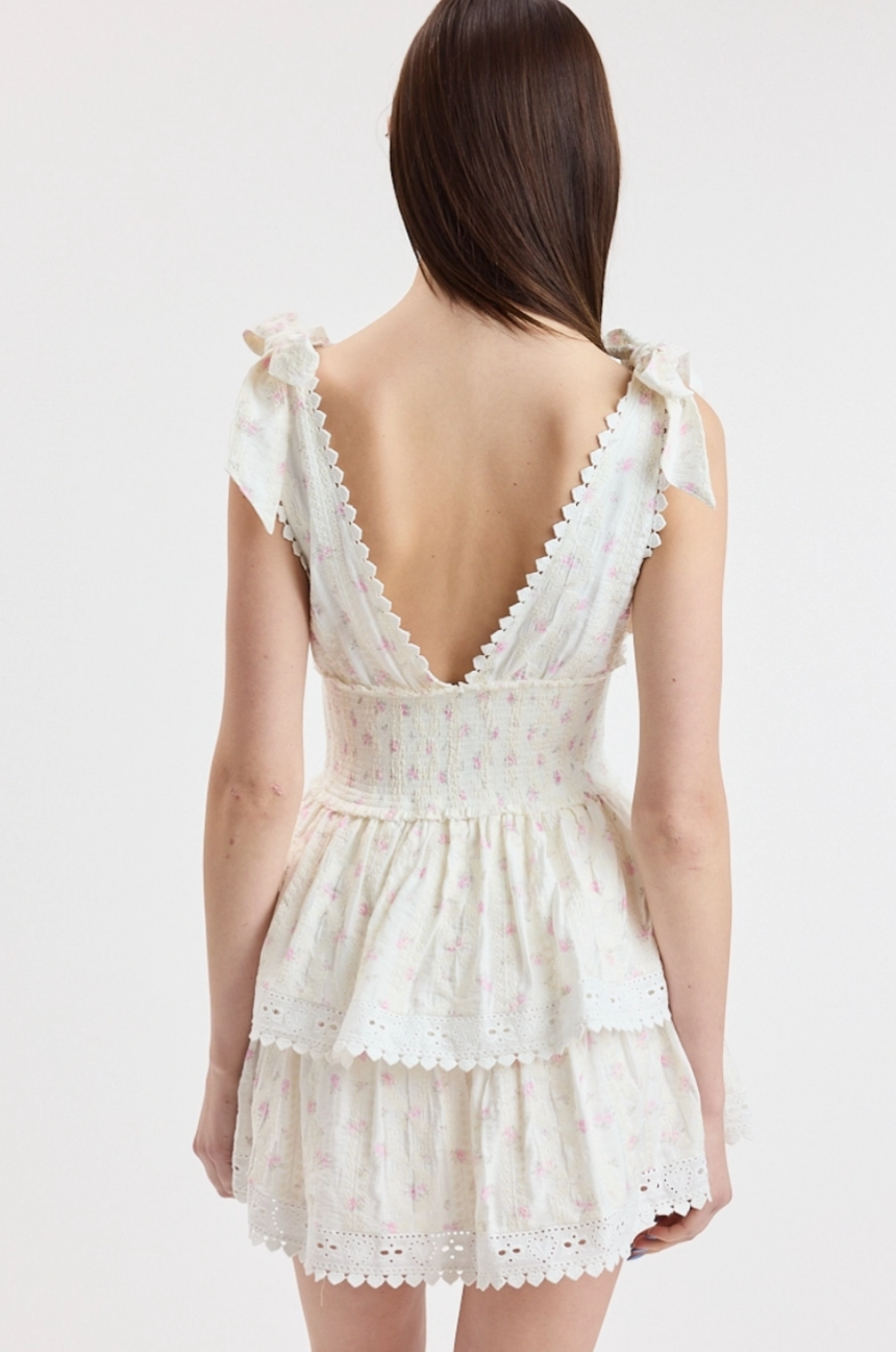 Ditsy Tie Strap Dress