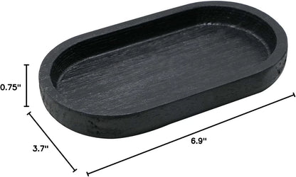 Small Wood Tray, black