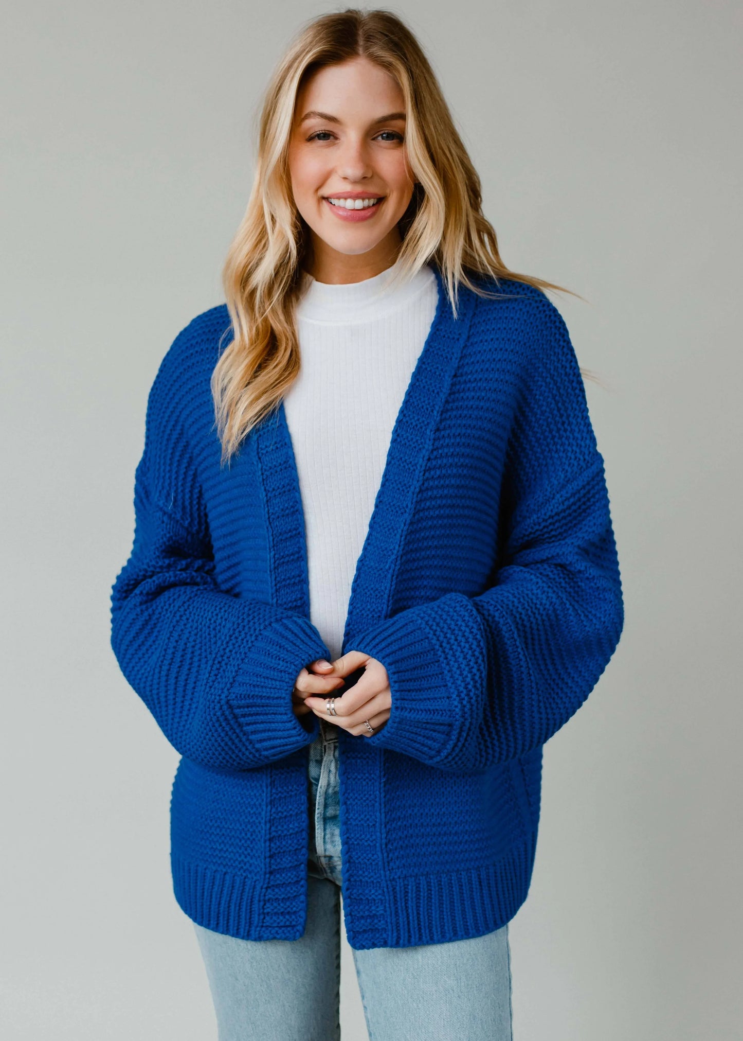 Blue Ski Knit Cardigan